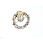 Hare Krishna Mahamantra Carving Tulsi Bead Neck Mala With Jagannath Face Locket