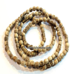 Natural Cutting Bead Tulsi Neck Mala