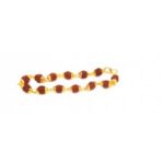 Rudraksha Bracelet With Golden Cap (Brown)