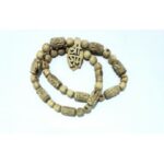 Tulsi Neck Mala Radha Name Carving With Sri Ram Locket