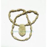 Tulsi Neck Mala With Radha Krishna Carving Locket