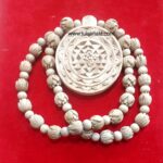 Shree Yantra Locket With Lotus Cutting Tulsi Bead Mala
