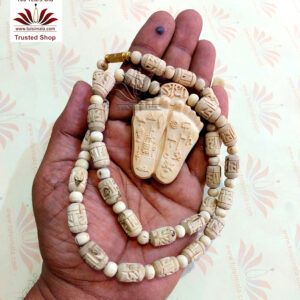 Tulsi Mala Bead With Tulsi Locket Krishna Ji Footprints