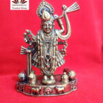 Srinath Ji Brass Deites { Idol } 4.5 Inch