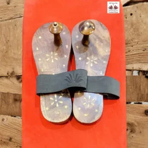 Charan Paduka Khadanu Wooden Slipper Handcrafted