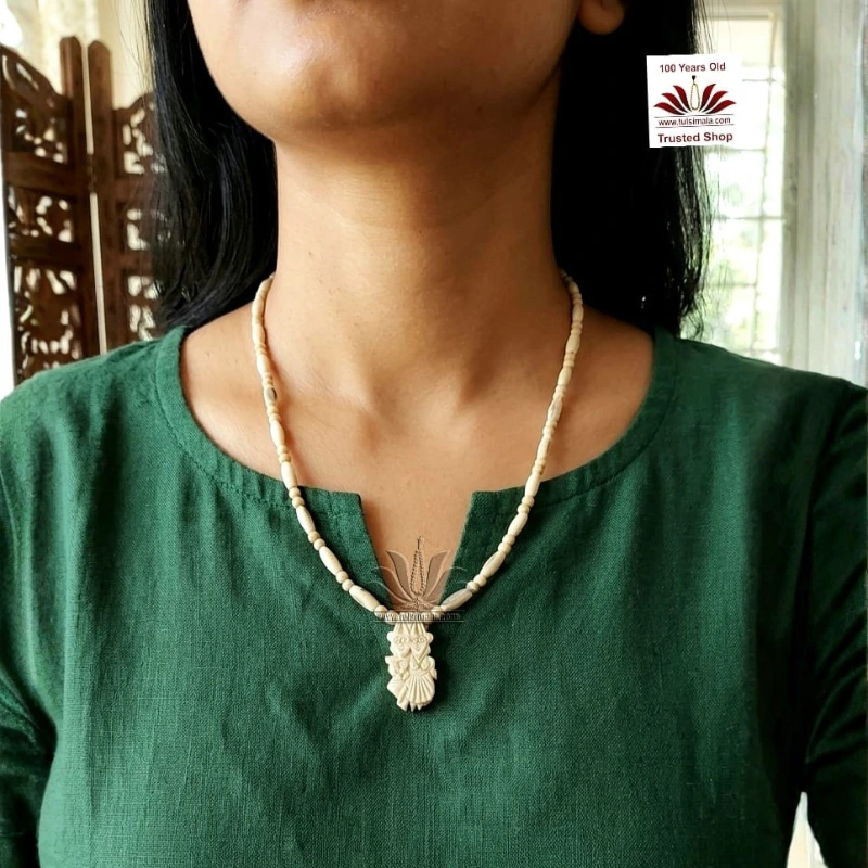 Tulsi Neck Mala with Radha Krishna Dities Locket