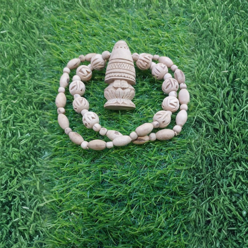 Tulsi Mala With Radha Charan (Foot) Locket - Image 3