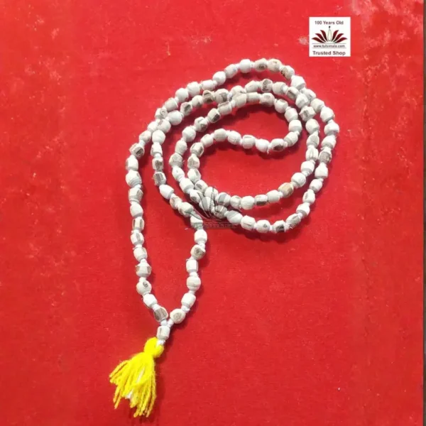 Tulsi Japa Mala Natural Cutting Bead1 - Image 2