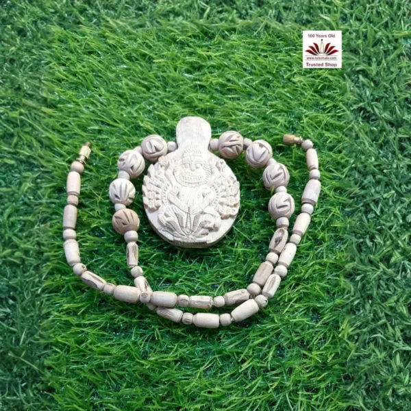 Tulsi Mala With Jagannath, Balbhadra,Subhdra Locket - Image 4