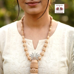 Tulsi Mala With Radha Charan (Foot) Locket